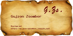Gujzon Zsombor névjegykártya